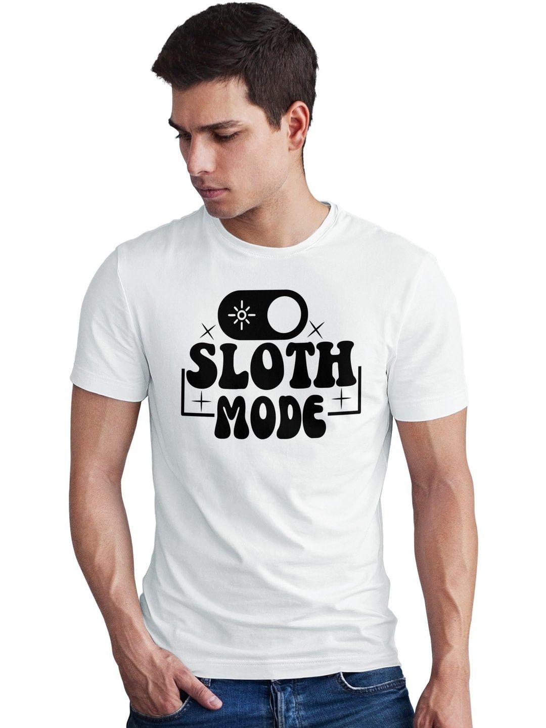 Seekbuylove Men Typography Printed Bio Finish T-shirt