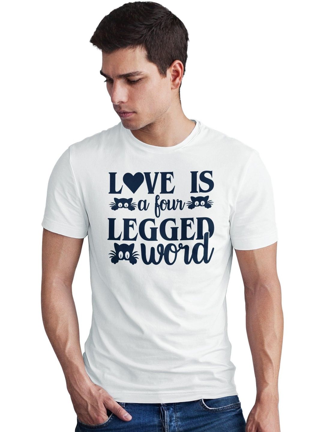 Seekbuylove Men Typography Printed Bio Finish T-shirt