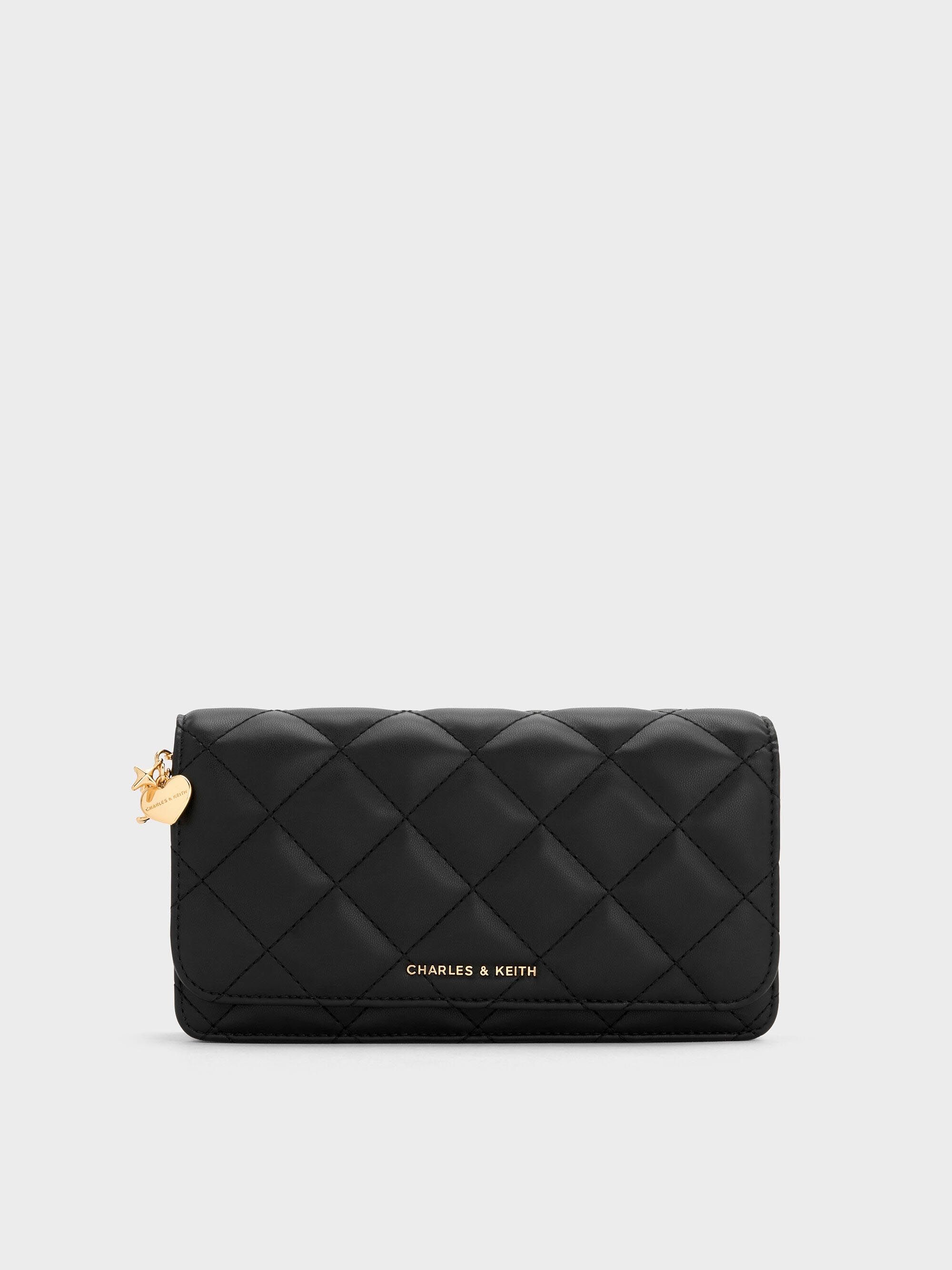 CHARLES & KEITH Arrietty Quilted Wallet Chain