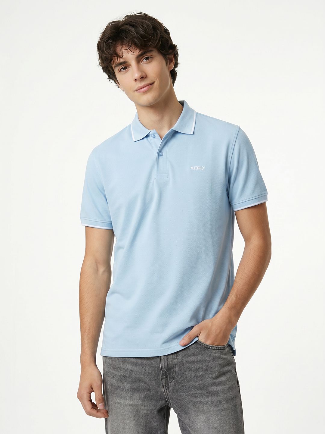 Aeropostale Polo Collar Pure Cotton T-shirt
