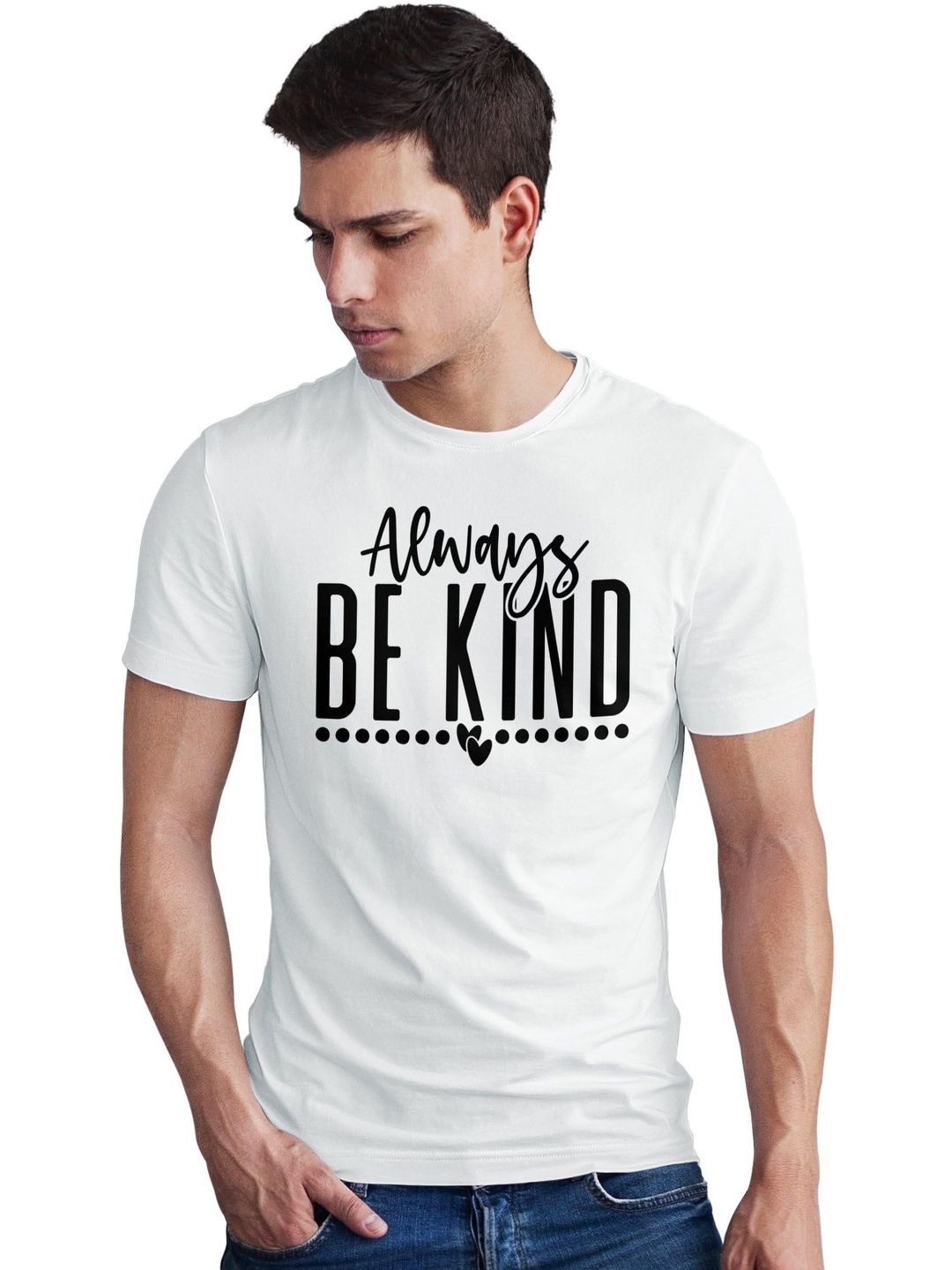 Seekbuylove Men Typography Printed Bio Finish T-shirt