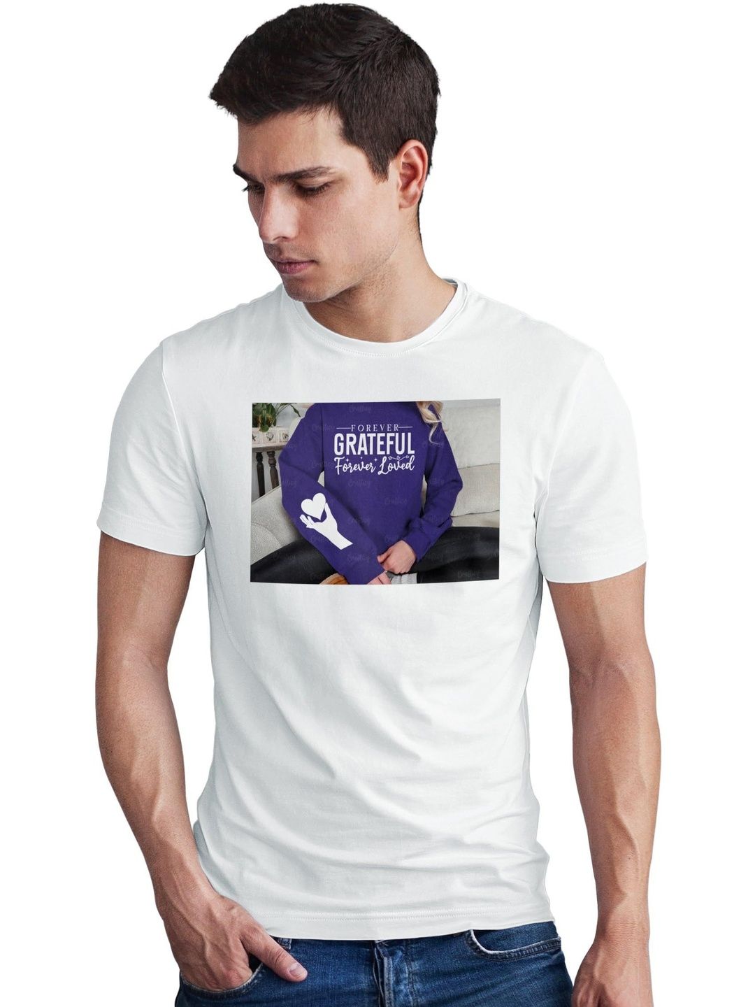 Seekbuylove Men Printed Bio Finish T-shirt