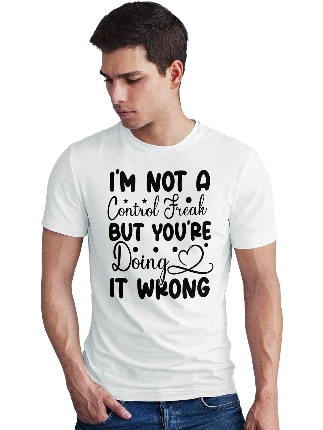 Seekbuylove Men Typography Printed Bio Finish T-shirt