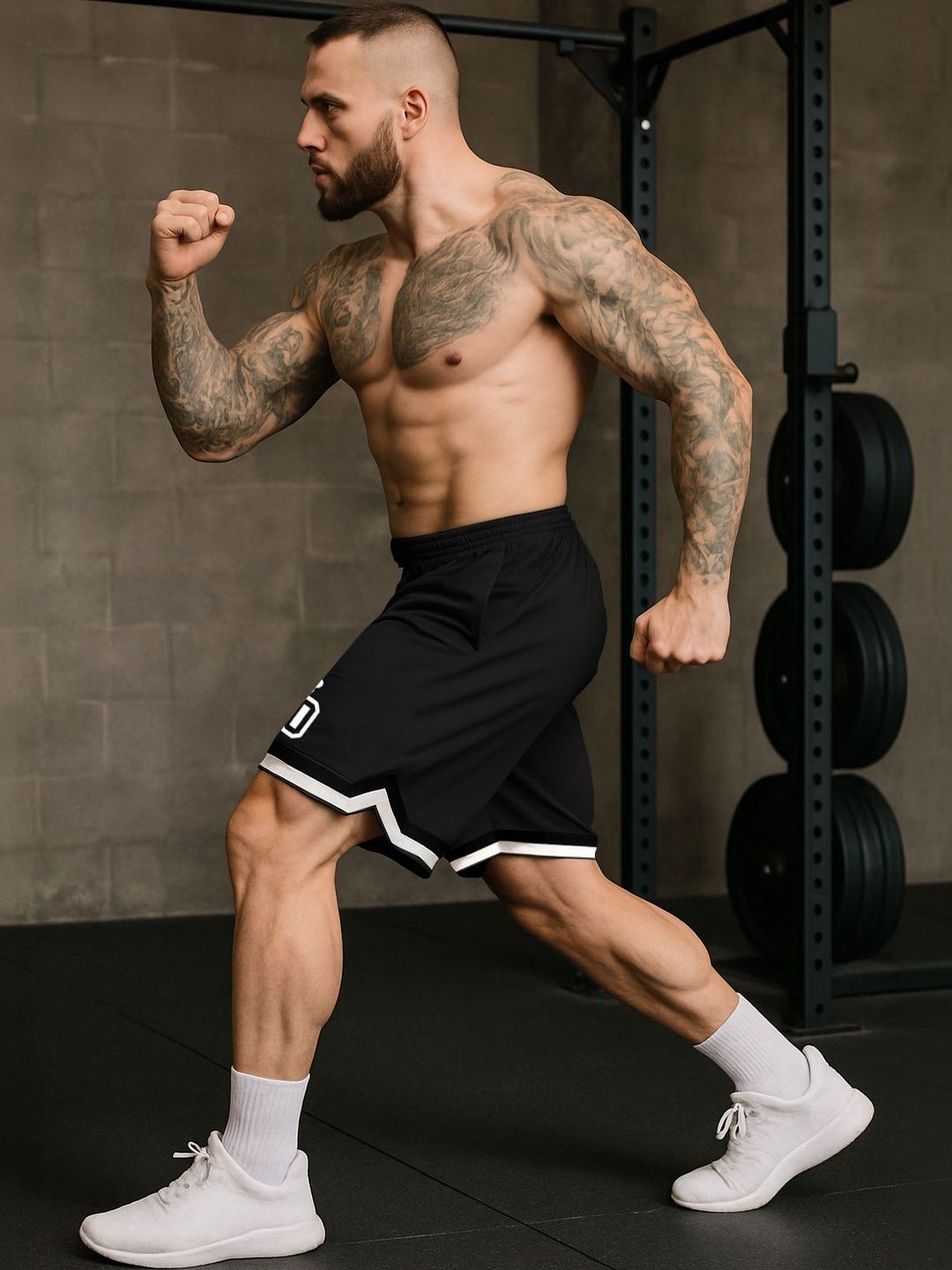 culish Men Typography Printed Training or Gym Sports Shorts