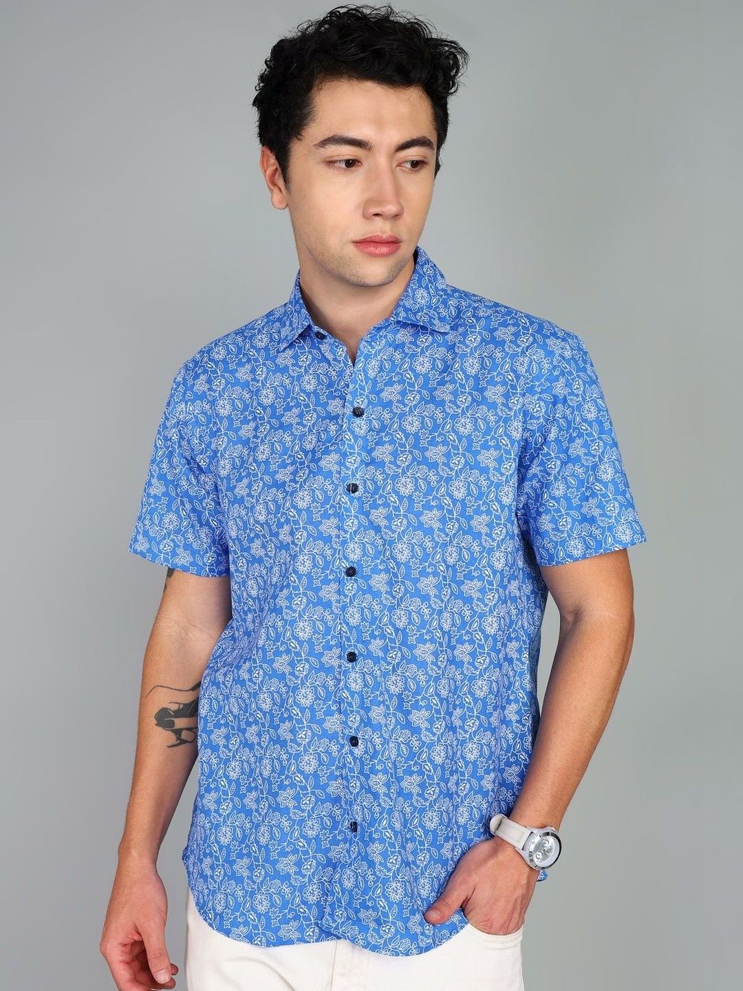 HERE&NOW Men Comfort Floral Printed Casual Shirt