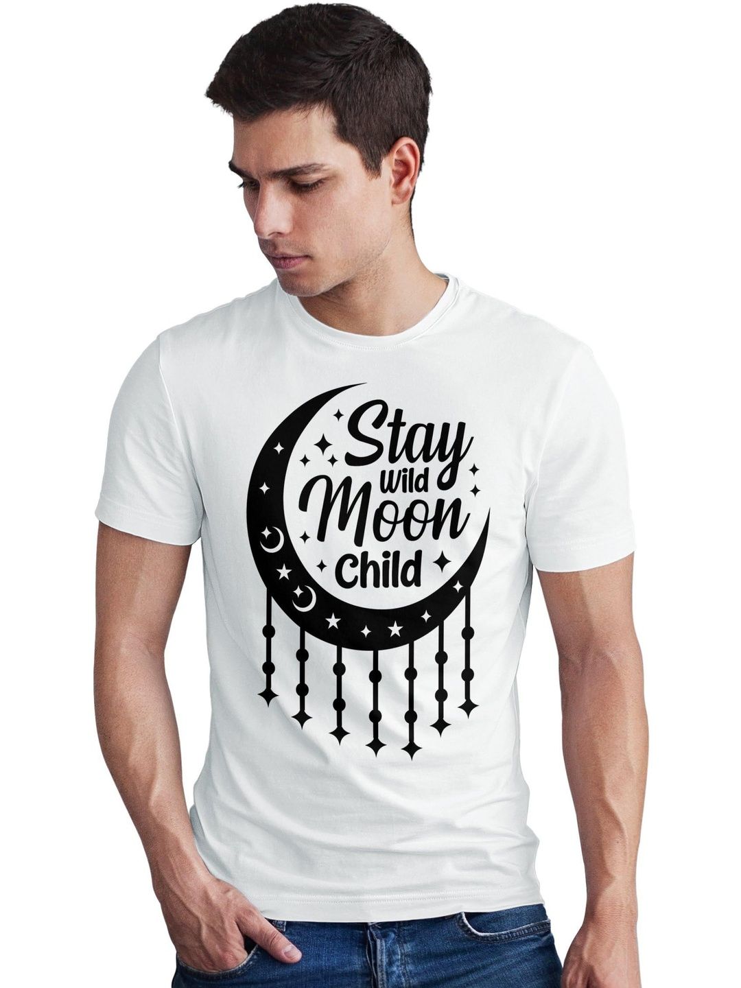 Seekbuylove Men Typography Printed Bio Finish T-shirt