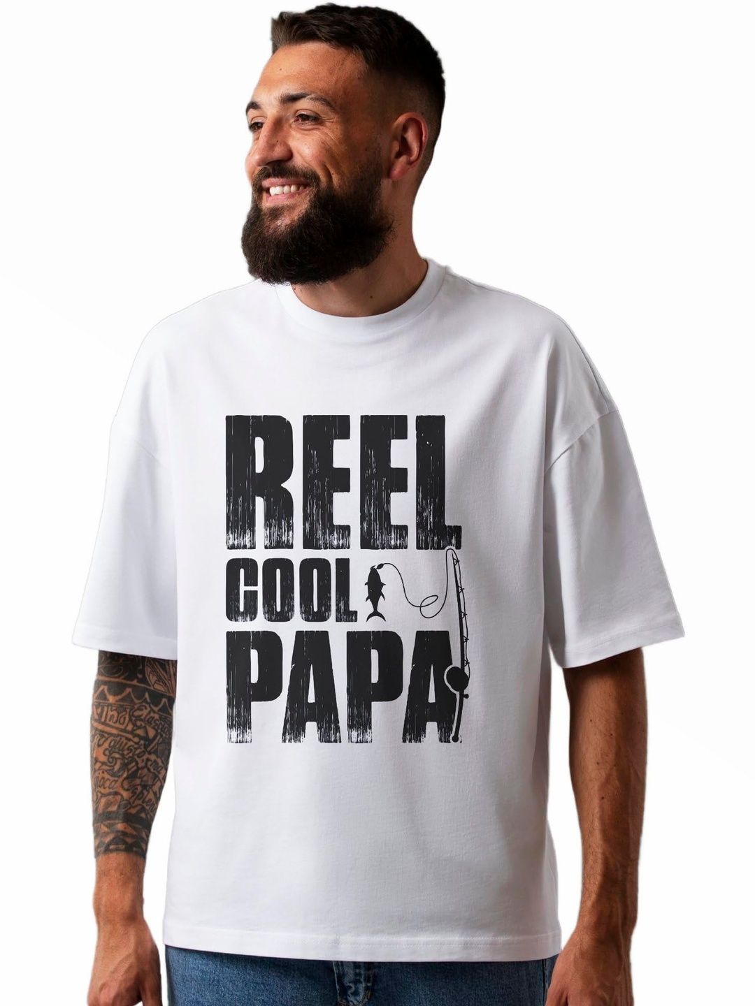 Seekbuylove Men Typography Printed Drop-Shoulder Sleeves Bio Finish T-shirt