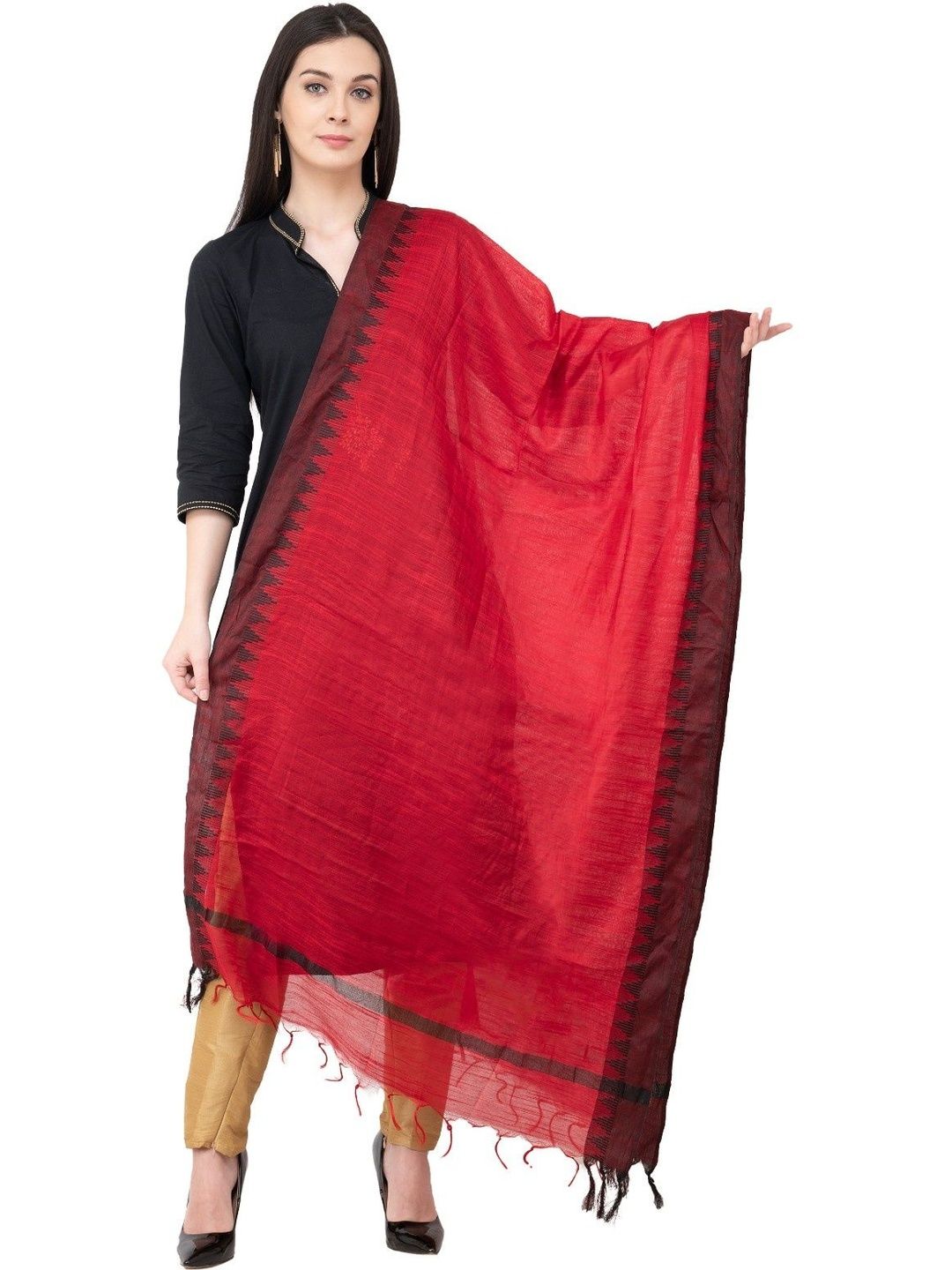 A R SILK Woven Design Dupatta