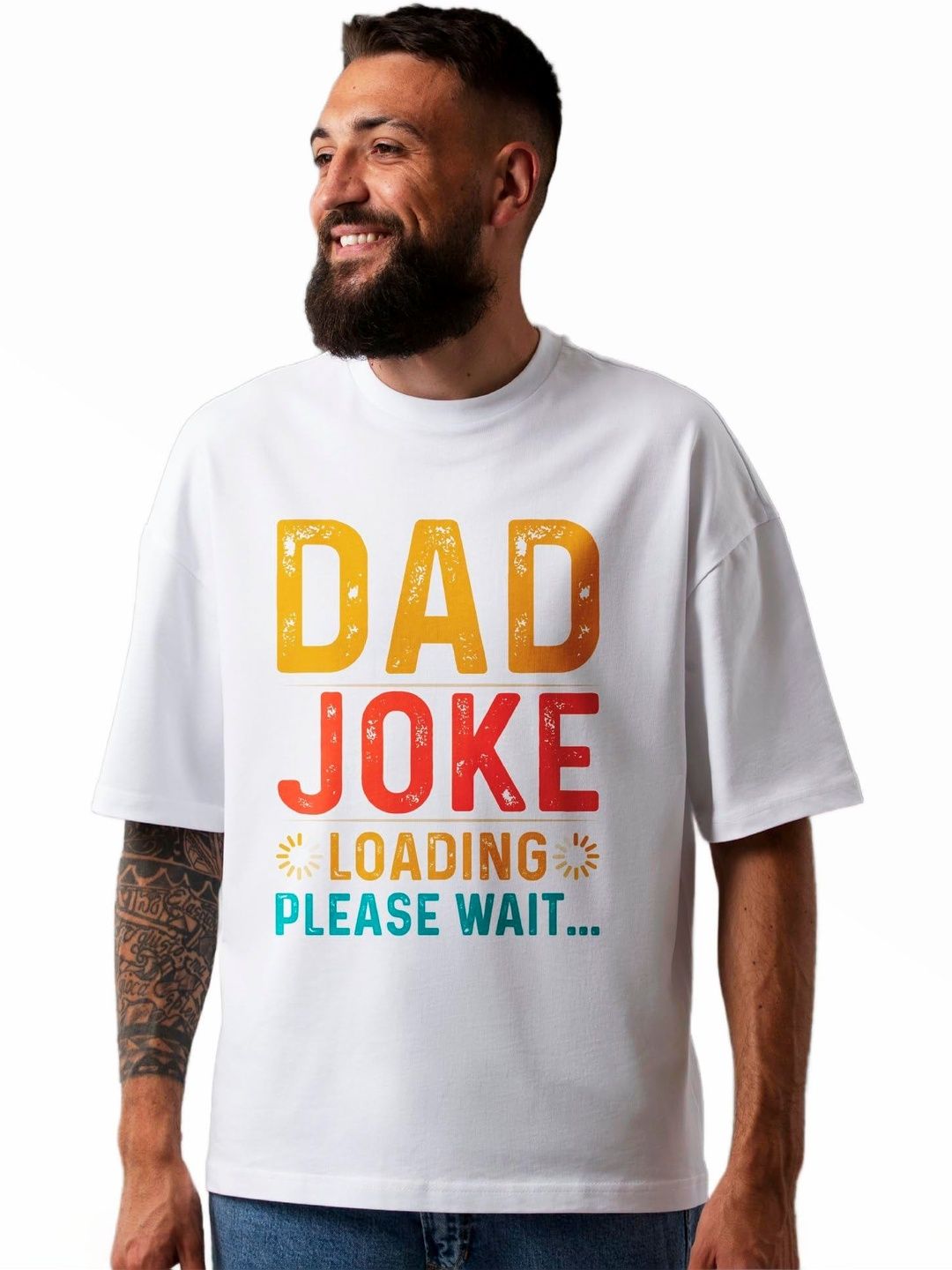 Seekbuylove Men Typography Printed Drop-Shoulder Sleeves Bio Finish T-shirt