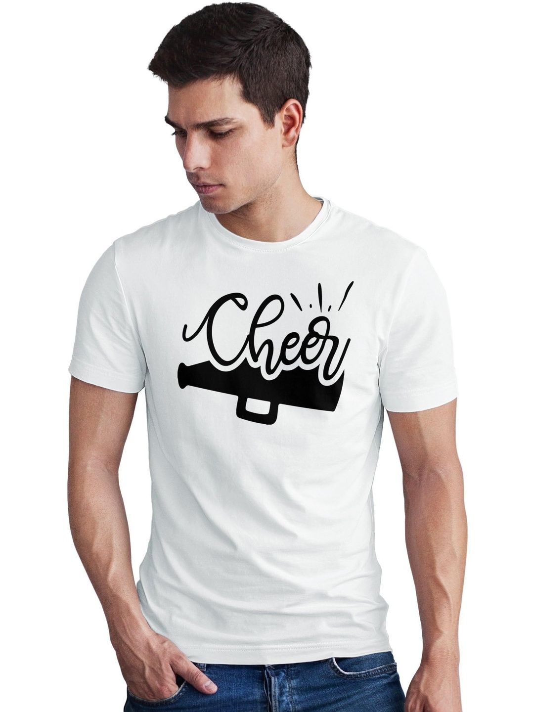 Seekbuylove Men Typography Printed Bio Finish T-shirt
