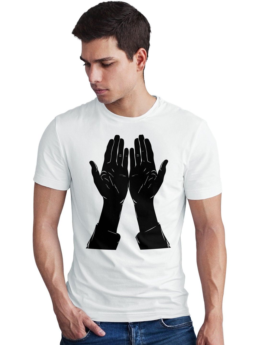 Seekbuylove Men Printed Bio Finish T-shirt