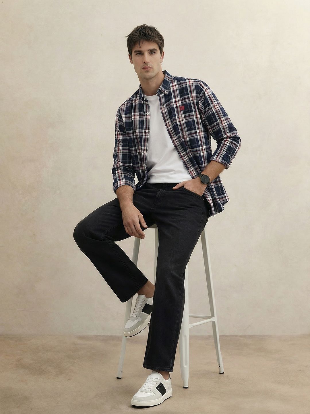 Tartan Checked Casual Shirt THE SHIRT CODE Tartan Checked Casual Cotton Shirt