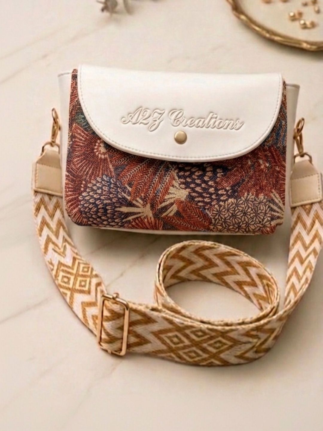 A2Z CREATIONS A2Z CREATIONS Ethnic Motifs Printed Sling Bag