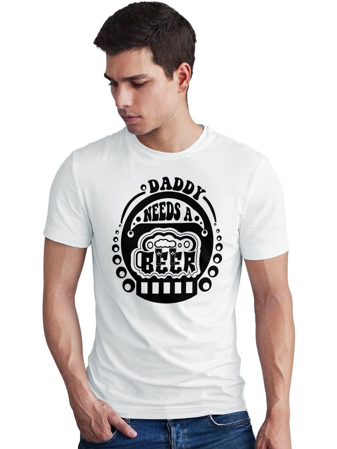 Seekbuylove Men Typography Printed Bio Finish T-shirt