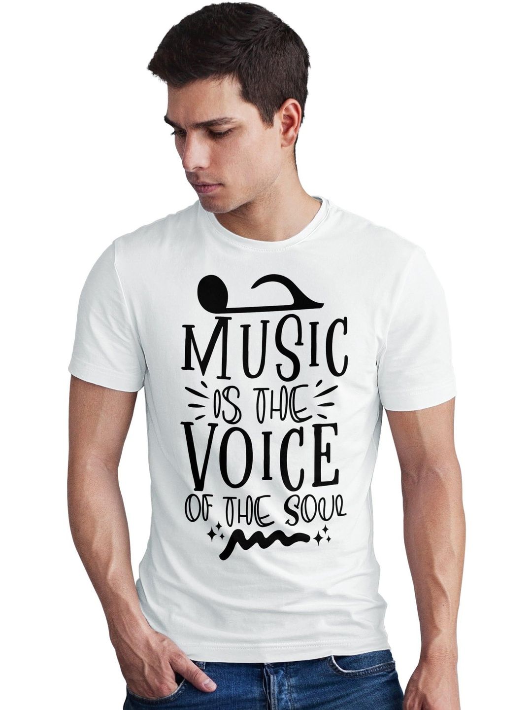 Seekbuylove Men Typography Printed Bio Finish T-shirt