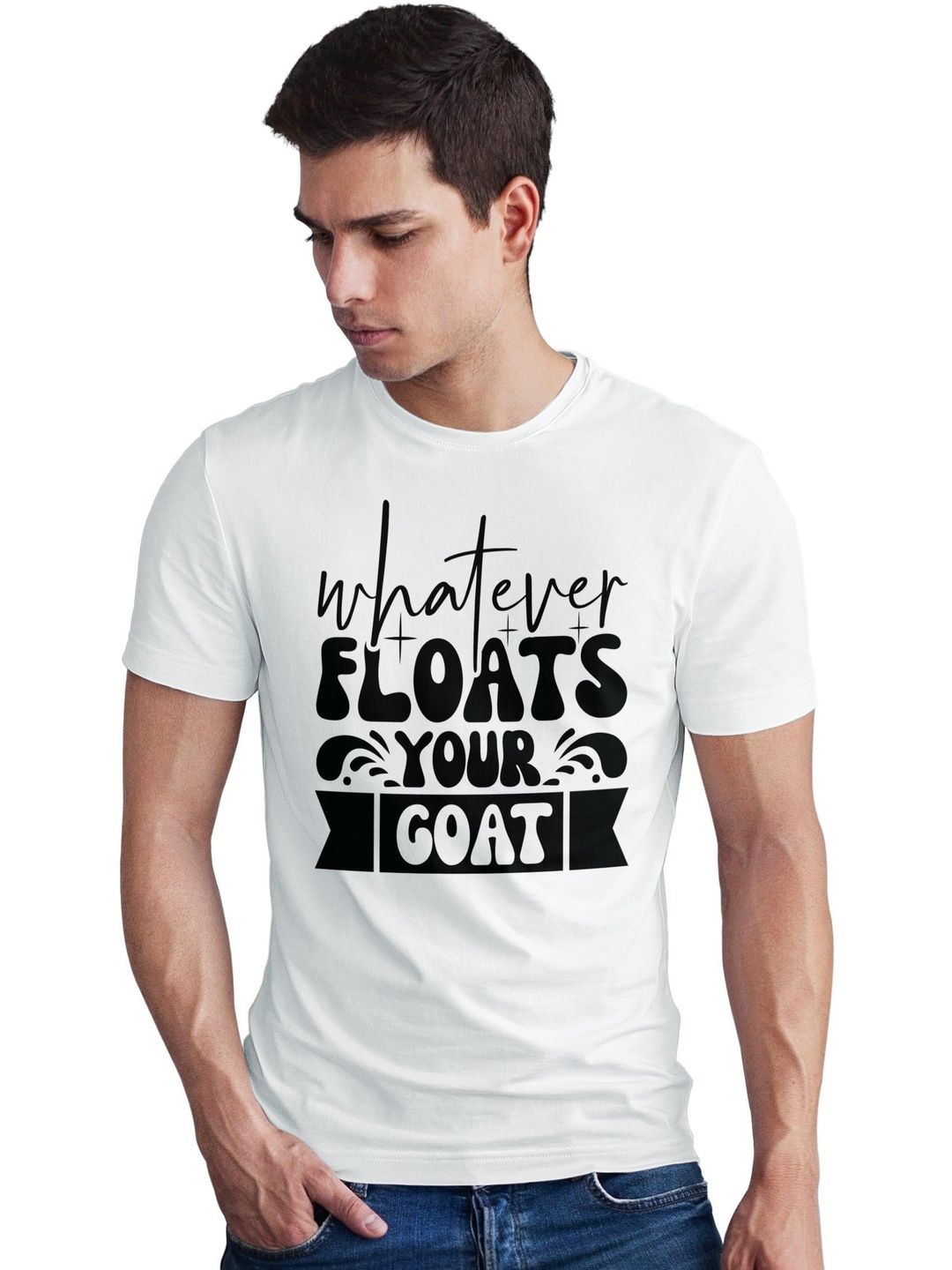 Seekbuylove Men Typography Printed Bio Finish T-shirt