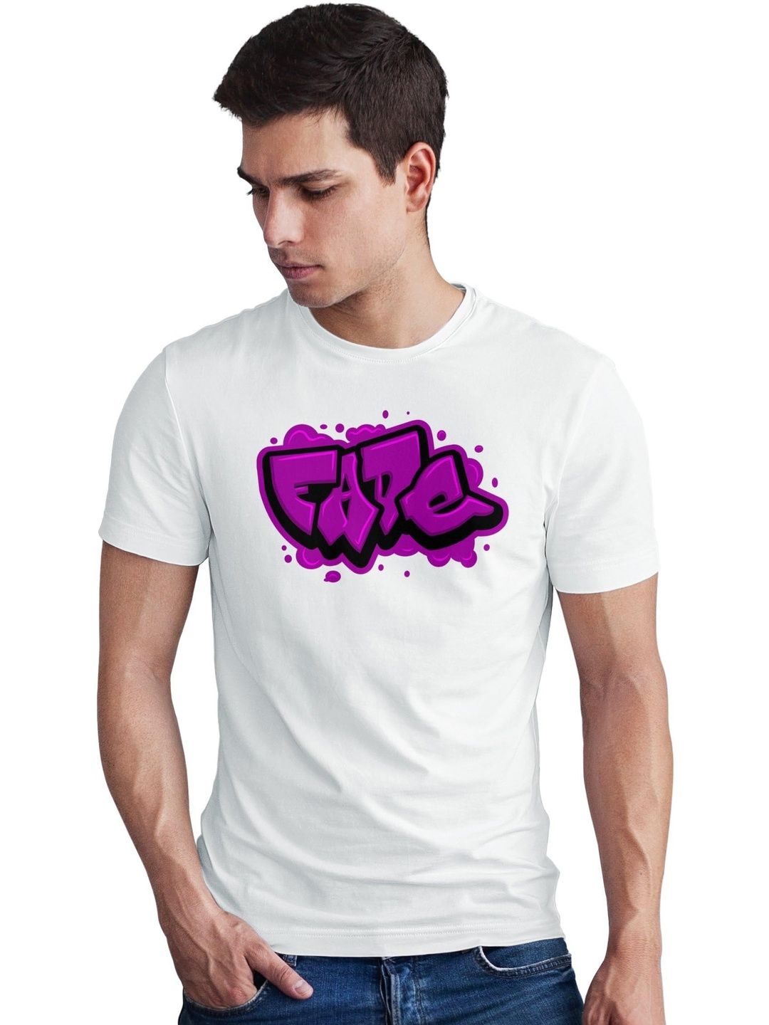 Seekbuylove Men Printed Bio Finish T-shirt