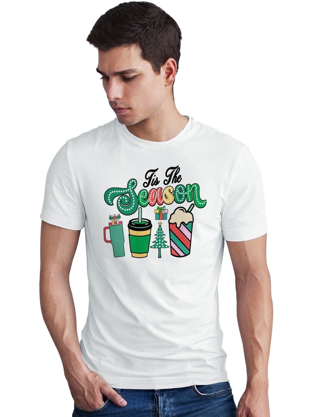 Seekbuylove Men Printed Bio Finish T-shirt