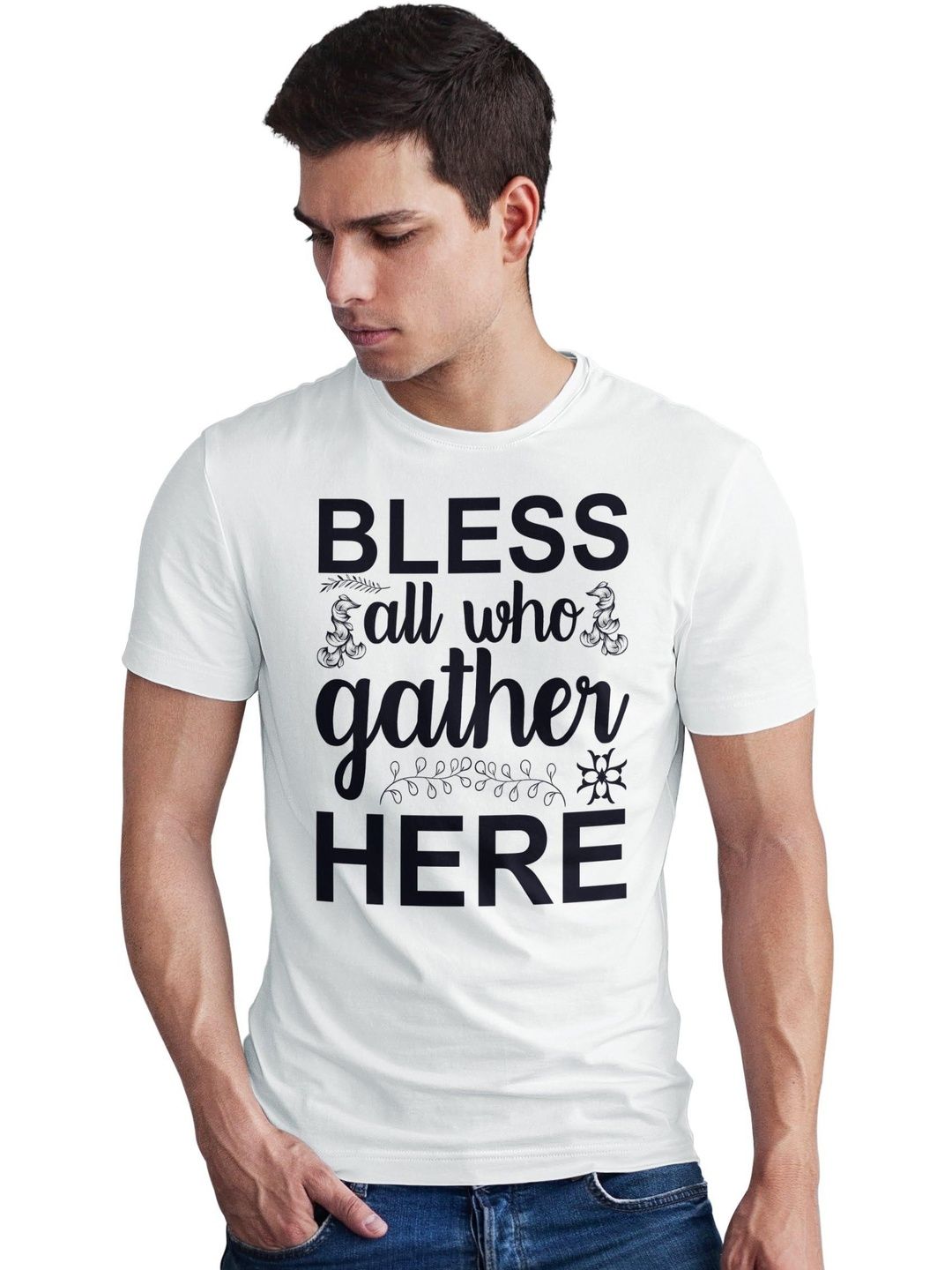 Seekbuylove Men Typography Printed Bio Finish T-shirt
