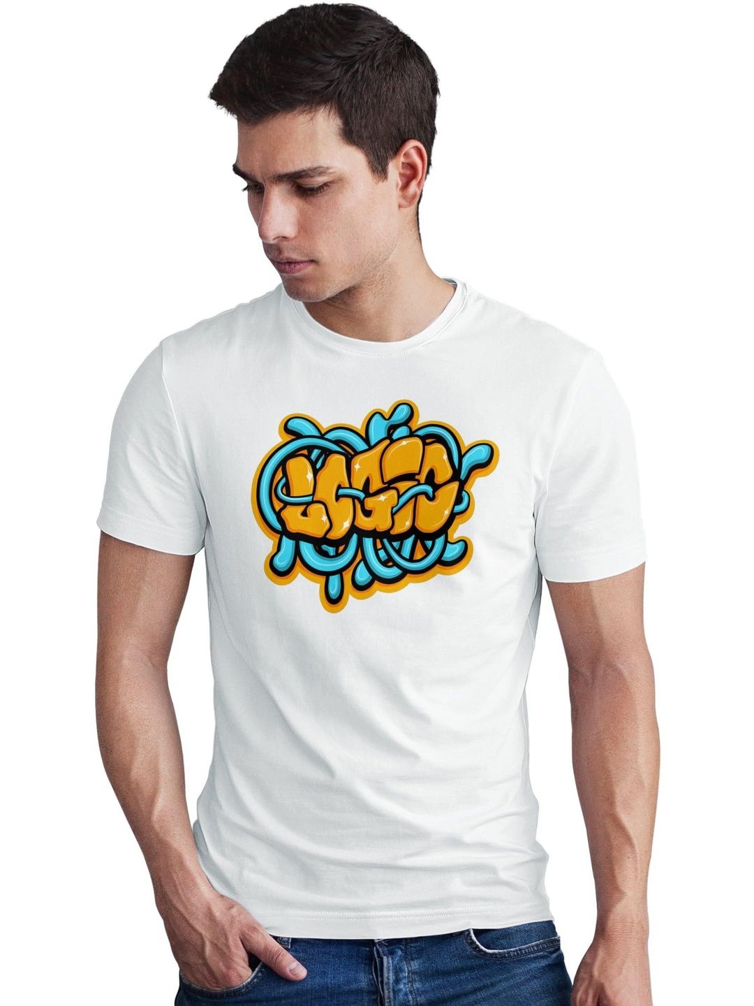 Seekbuylove Men Printed Bio Finish T-shirt