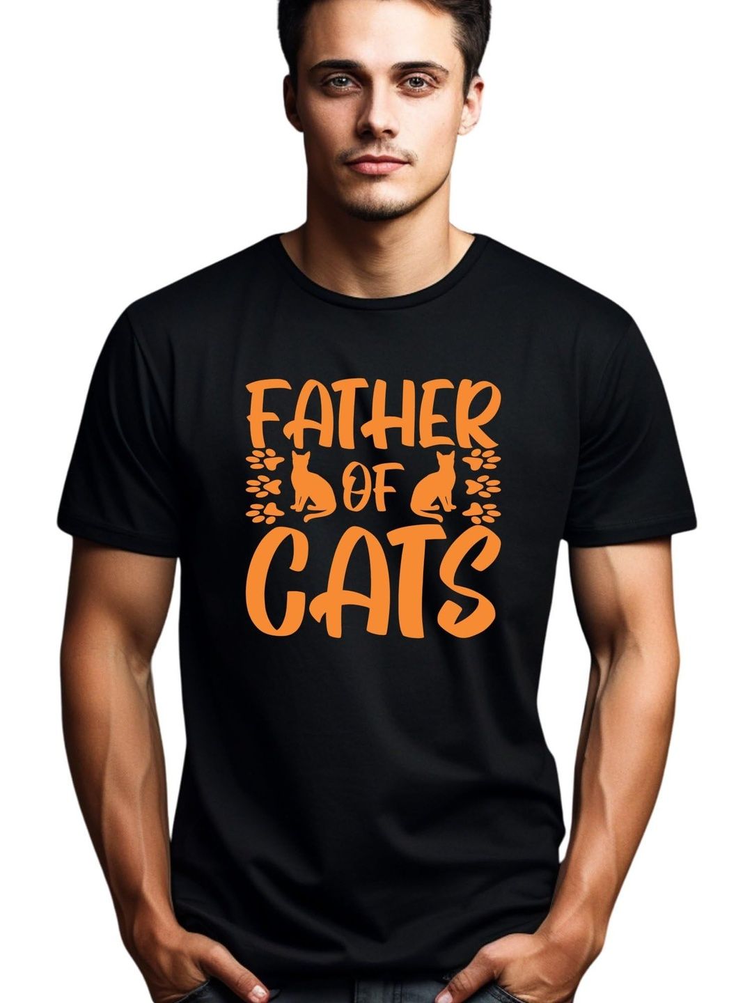 Seekbuylove Typography Printed Round Neck Bio Finish Cotton T-shirt
