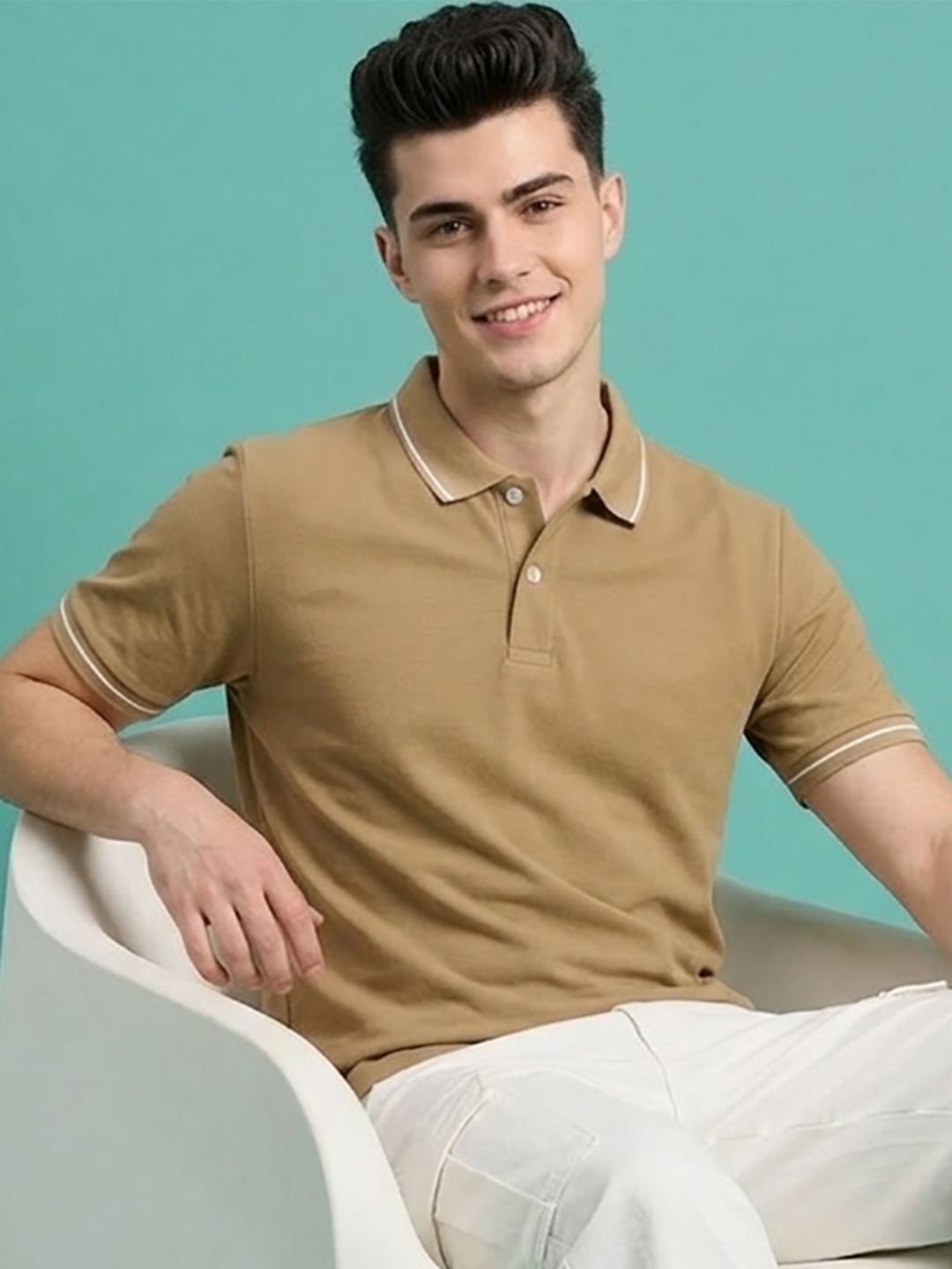 Kook N Keech Men Polo Collar T-shirt