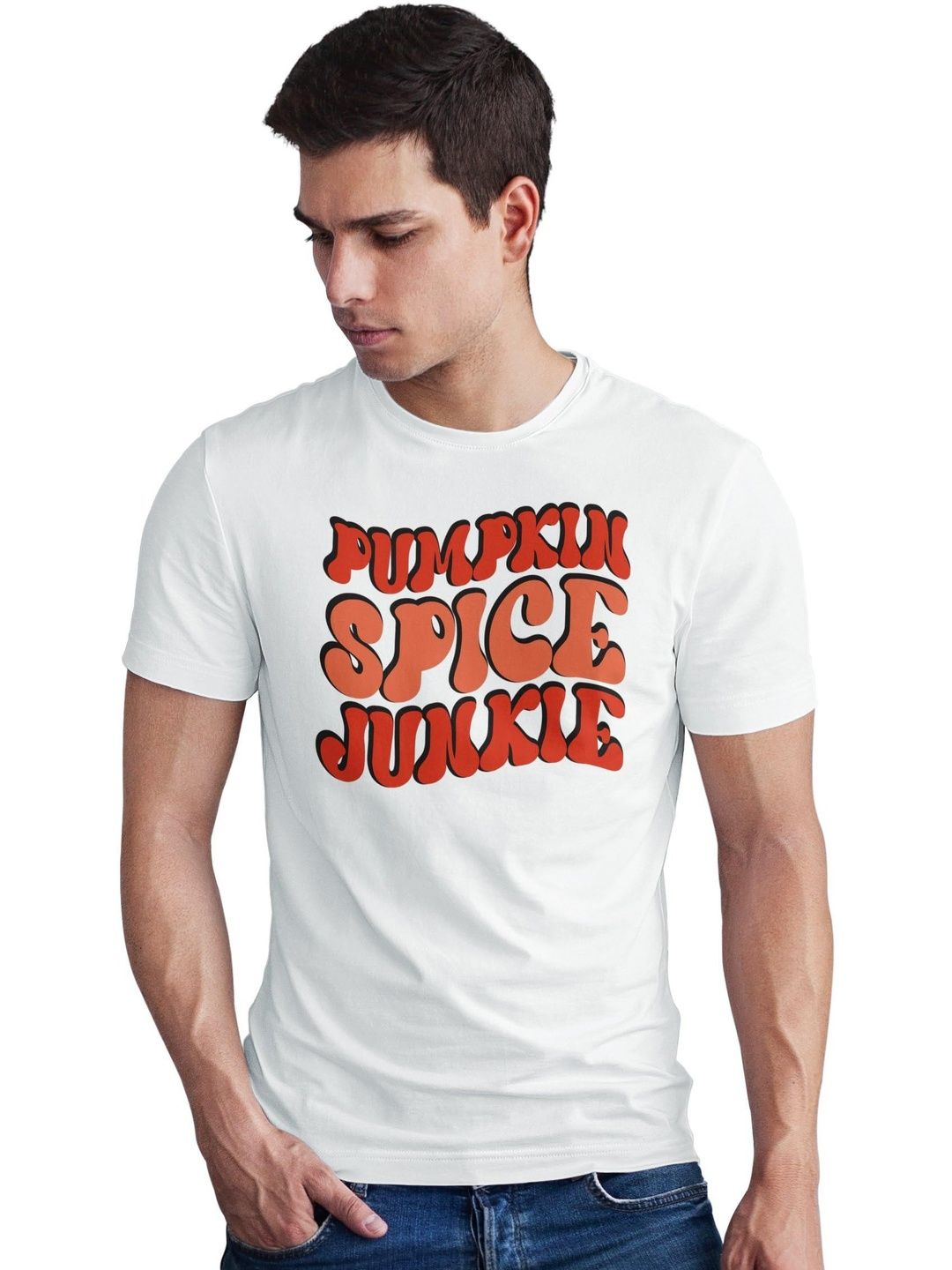 Seekbuylove Men Typography Printed Bio Finish T-shirt