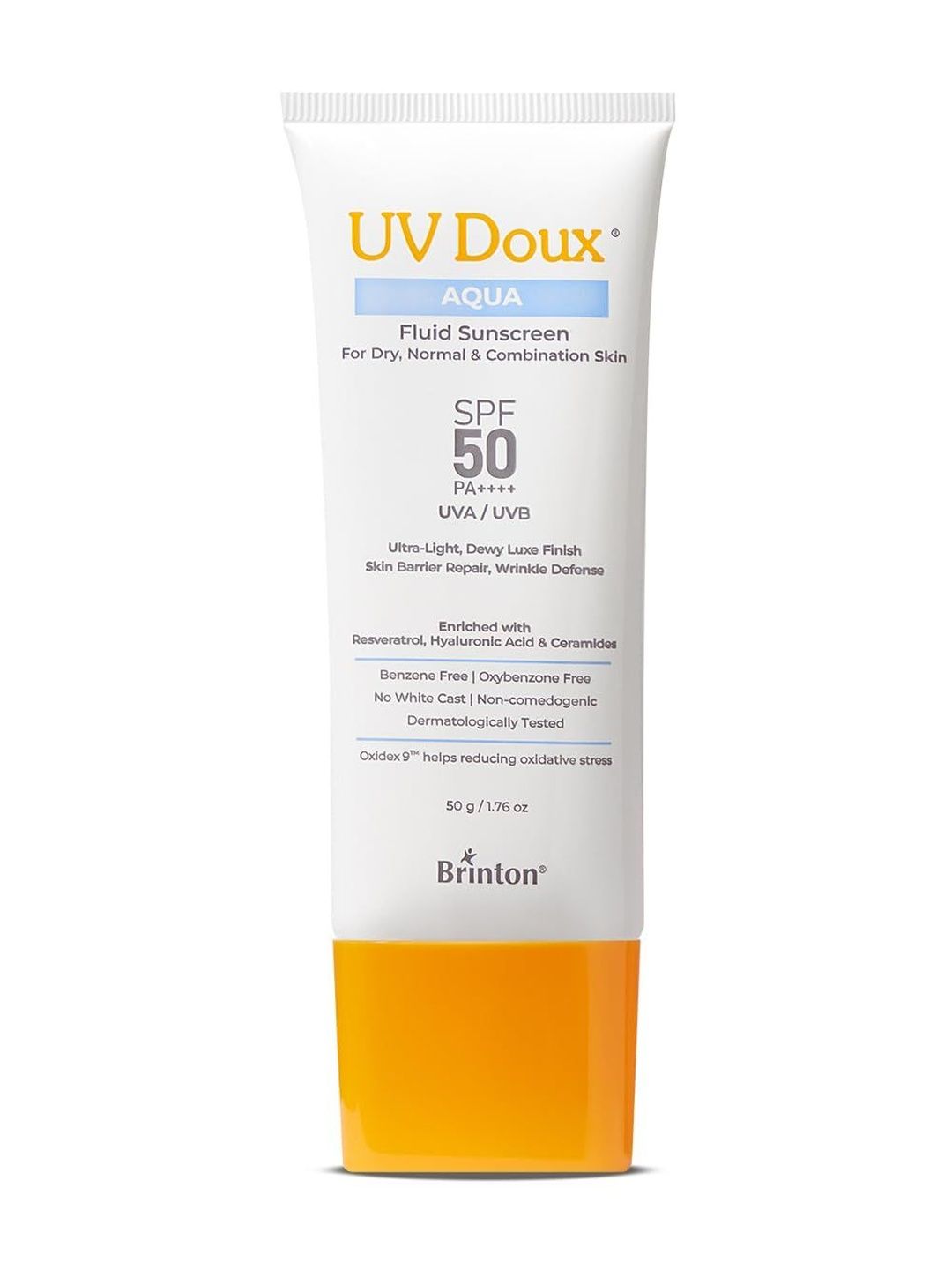 Brinton Brinton UV Doux Aqua Fluid Sunscreen SPF 50 PA++++ - 50 g