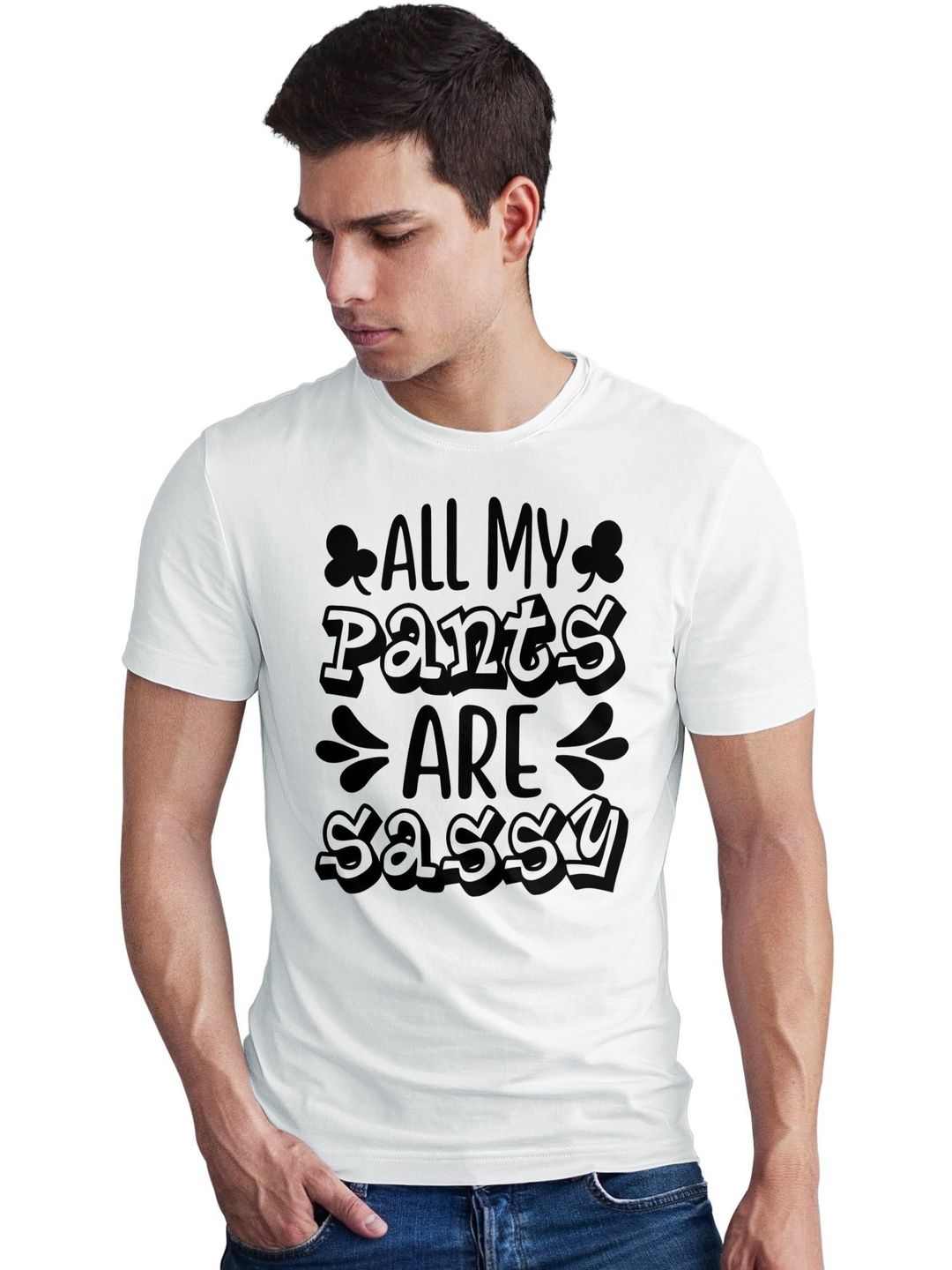 Seekbuylove Men Typography Printed Bio Finish T-shirt