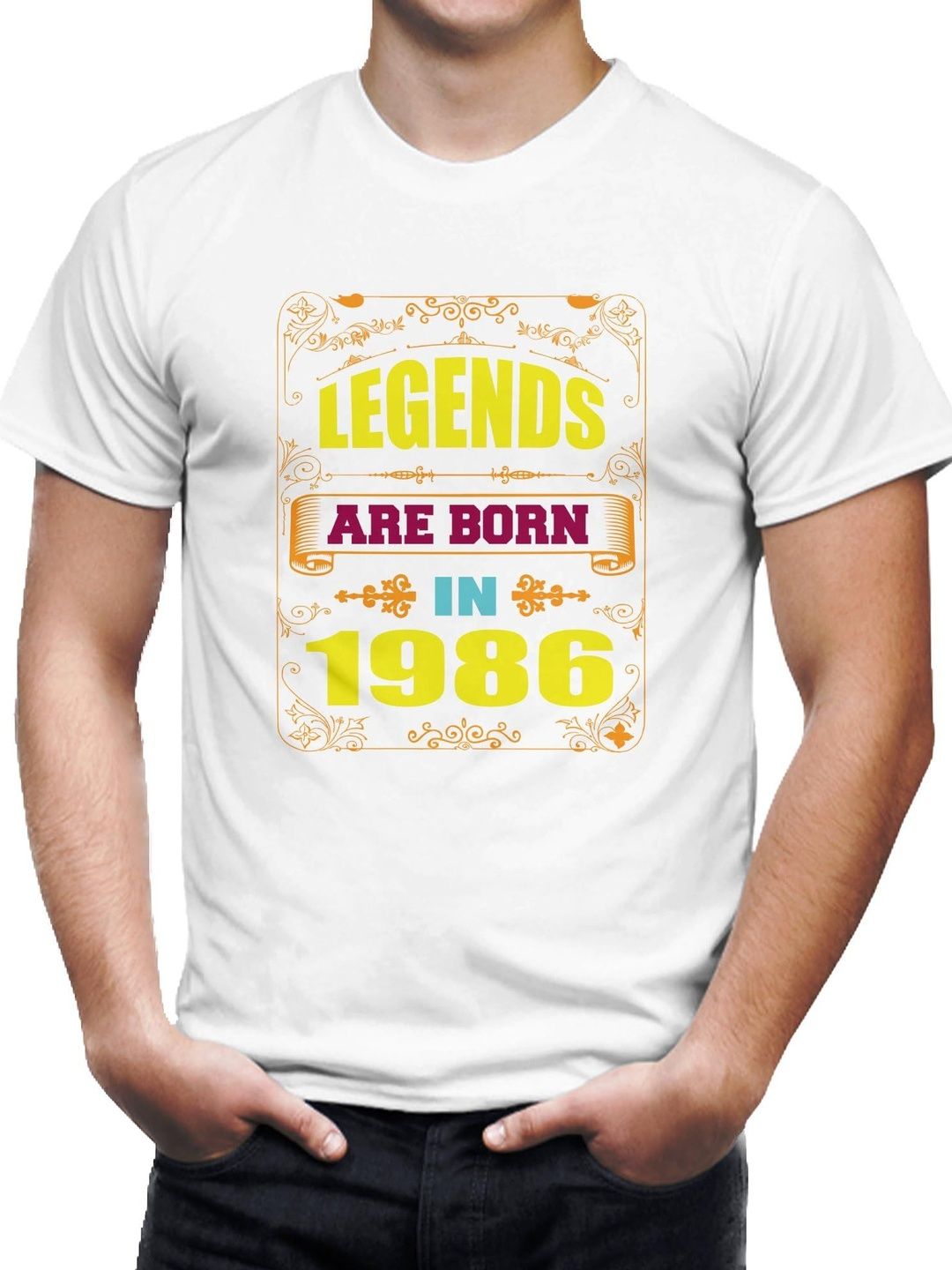 Seekbuylove Typography Printed Round Neck Bio Finish Cotton T-shirt