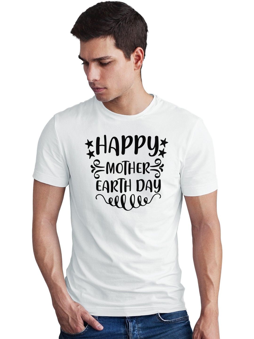 Seekbuylove Men Typography Printed Bio Finish T-shirt
