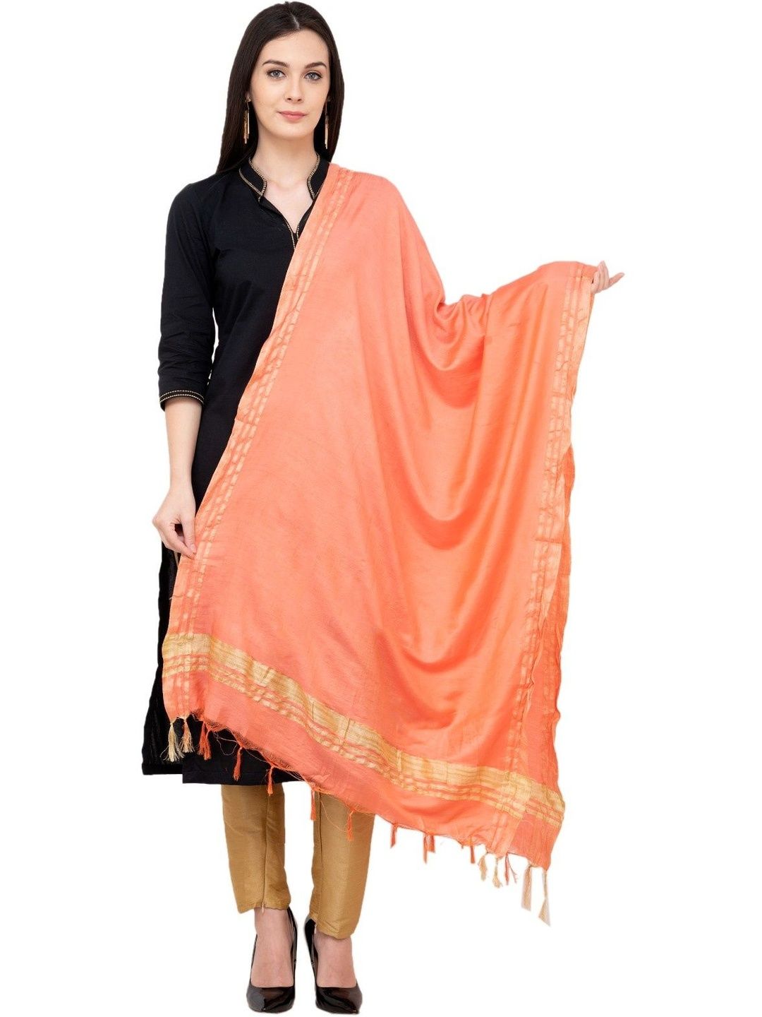 A R SILK Woven Design Dupatta