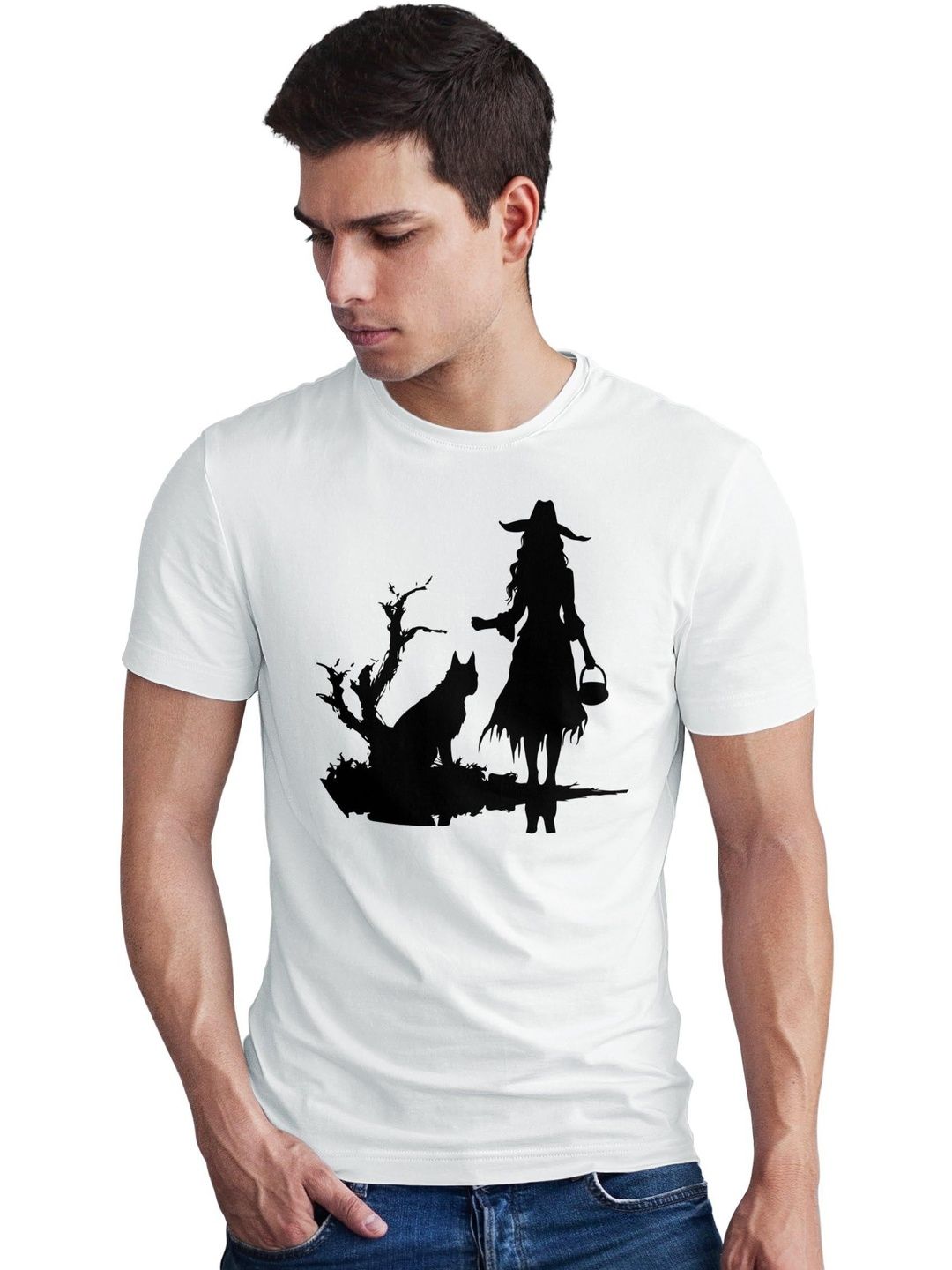 Seekbuylove Men Printed Bio Finish T-shirt