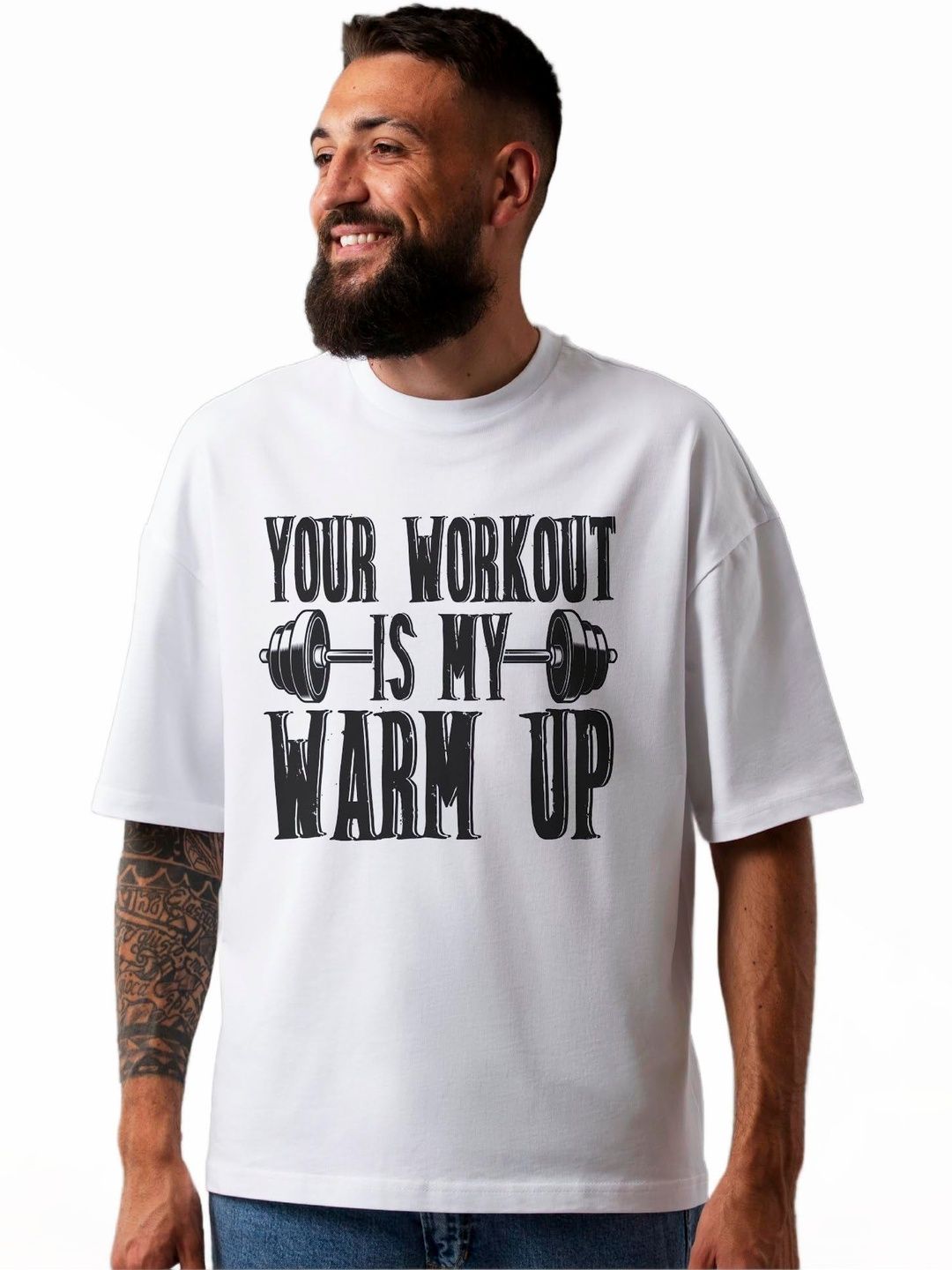 Seekbuylove Typography Printed Round Neck Bio Finish Cotton T-shirt