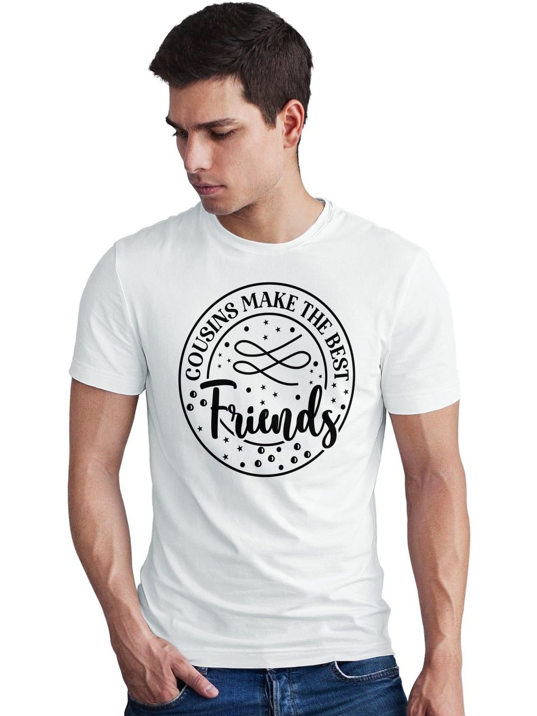 Seekbuylove Men Typography Printed Bio Finish T-shirt