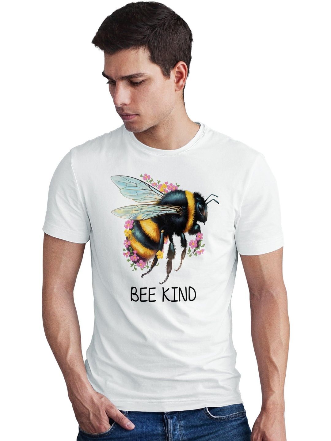 Seekbuylove Men Printed Bio Finish T-shirt