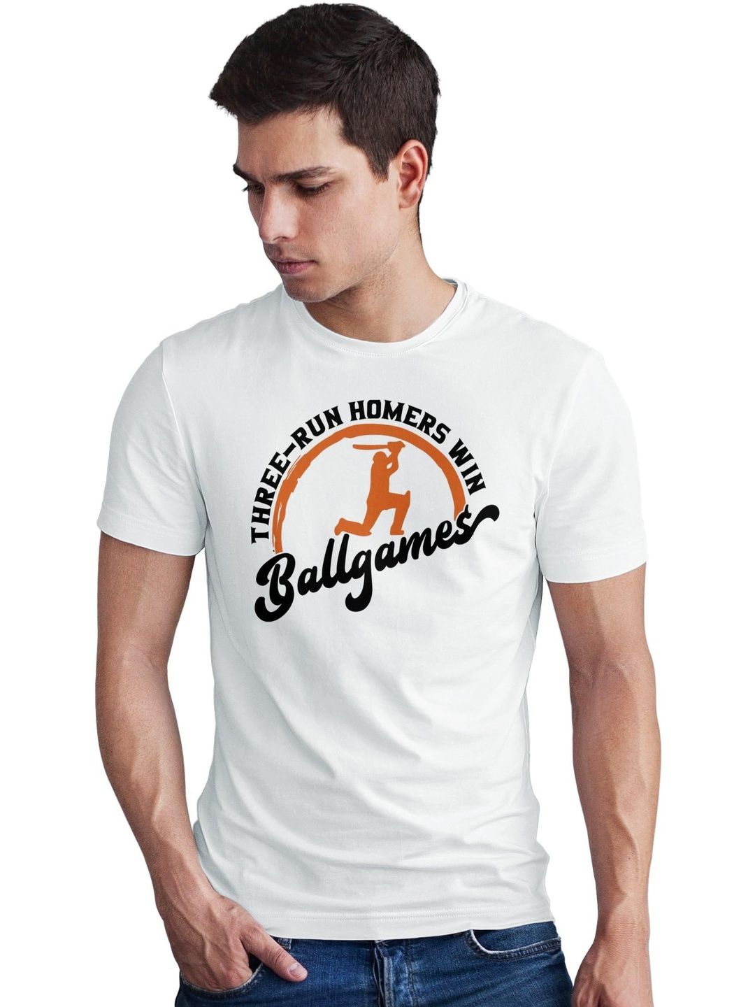 Seekbuylove Men Sports Printed Bio Finish T-shirt