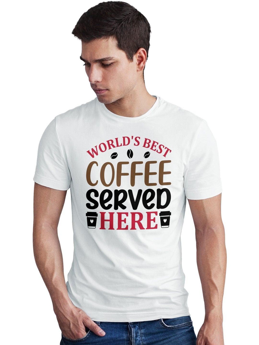 Seekbuylove Men Typography Printed Bio Finish T-shirt