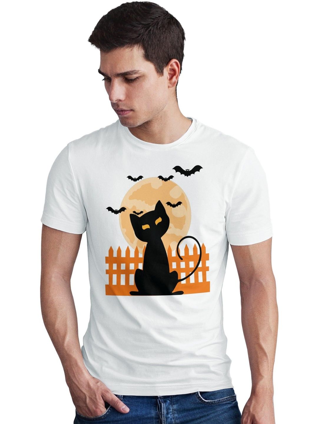 Seekbuylove Men Printed Bio Finish T-shirt
