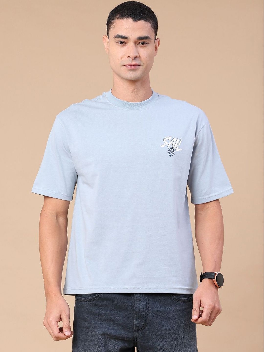 V-Mart Men Printed Boxy T-shirt