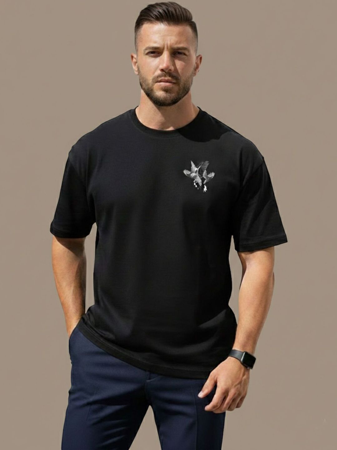 Mast & Harbour Men Printed T-shirt