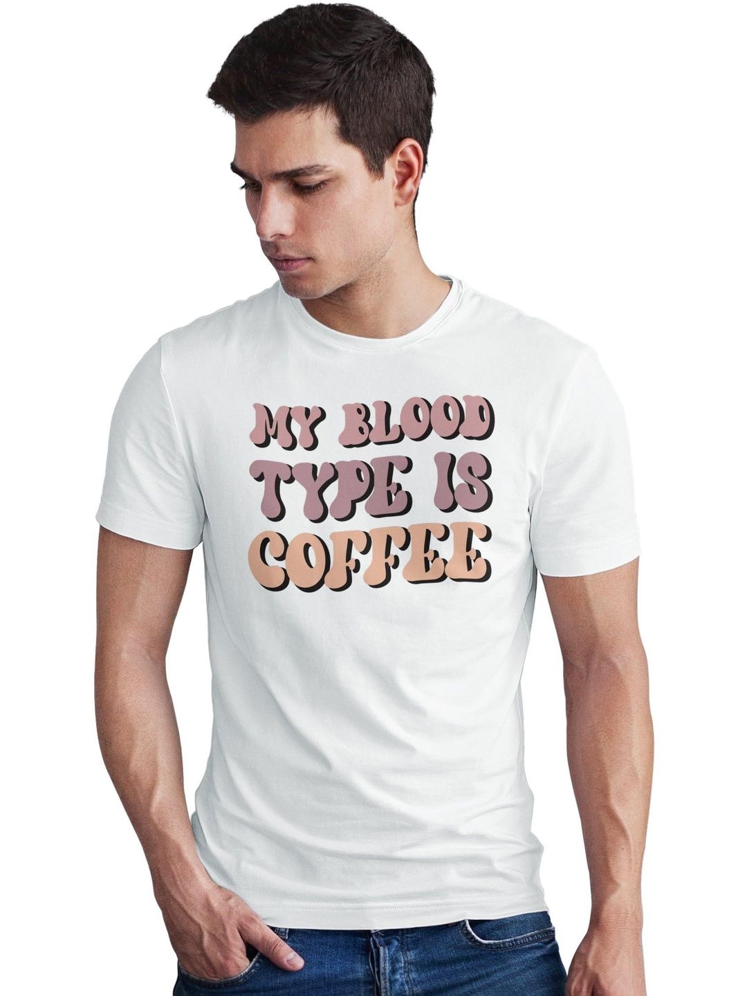 Seekbuylove Men Typography Printed Bio Finish T-shirt
