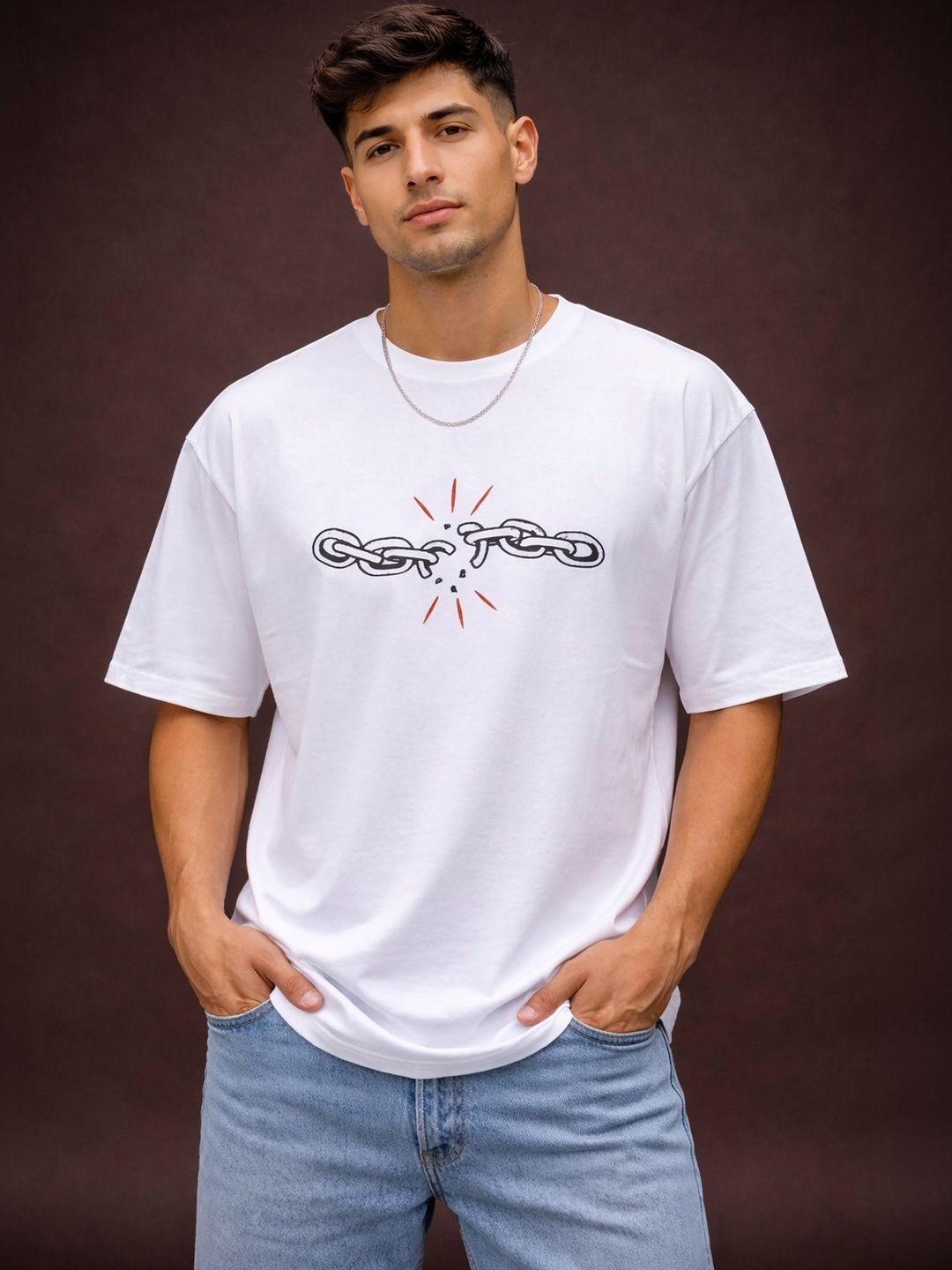 Mast & Harbour Men Typography Printed T-shirt