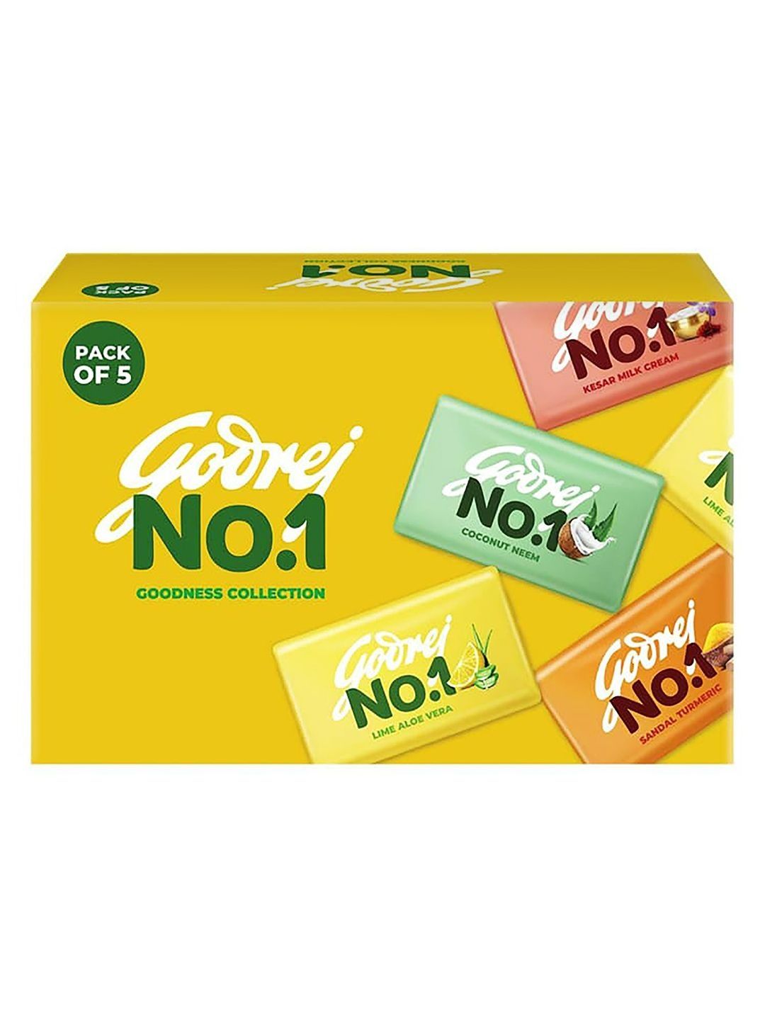 Godrej No.1 Goodness Collection Bath Soap - 150 g each