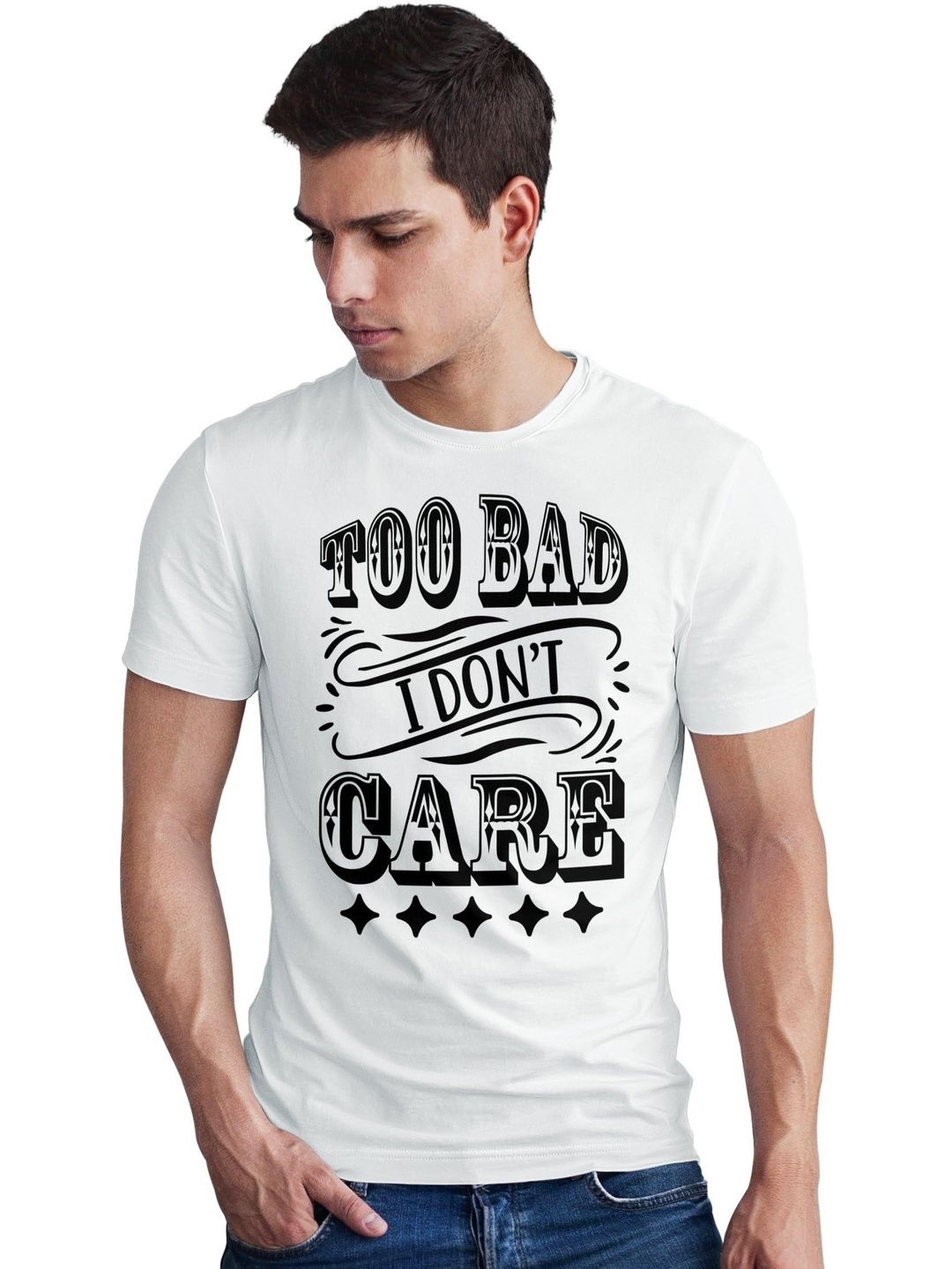 Seekbuylove Men Typography Printed Bio Finish T-shirt