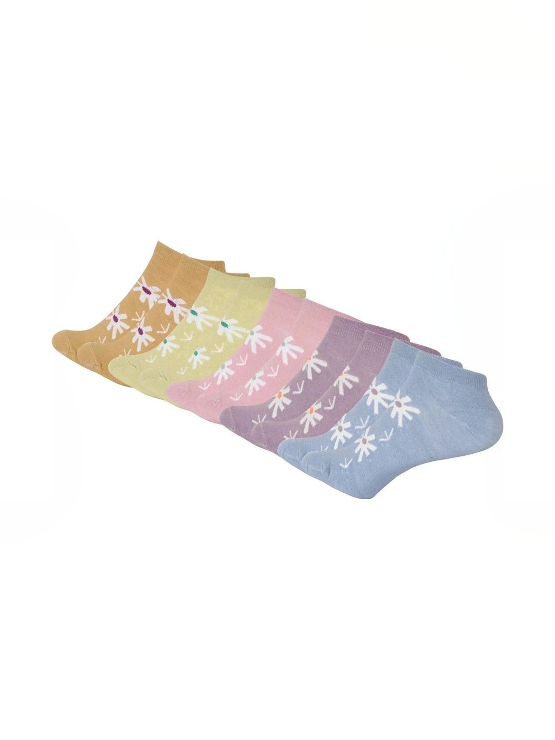 Blacktank Men Pack Of 5 Cotton Patterned Ankle Length Socks