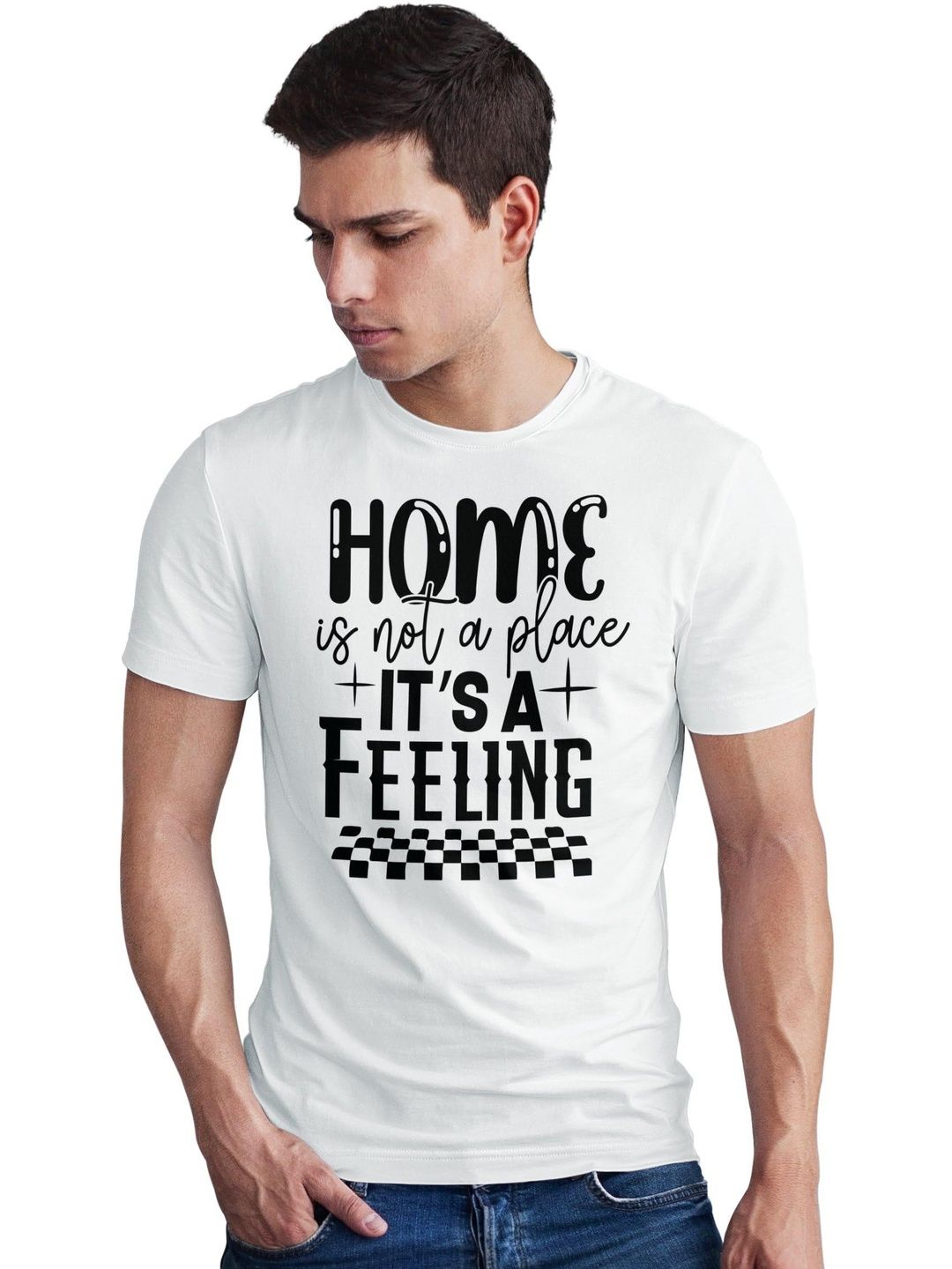 Seekbuylove Men Typography Printed Bio Finish T-shirt