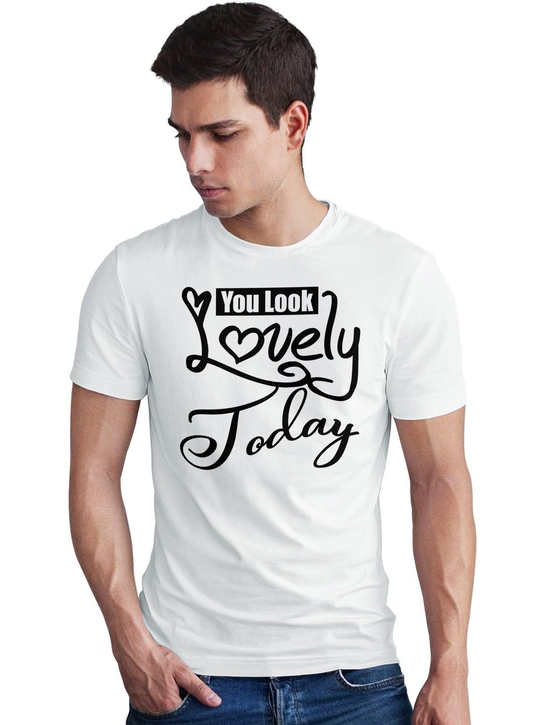 Seekbuylove Men Typography Printed Bio Finish T-shirt