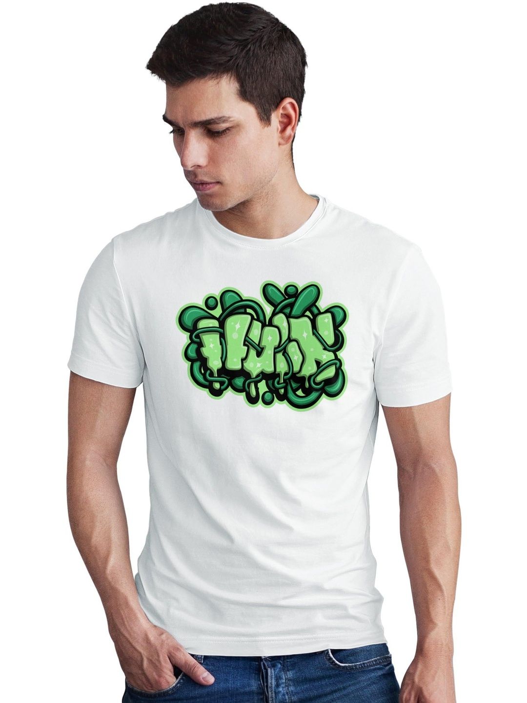 Seekbuylove Men Printed Bio Finish T-shirt