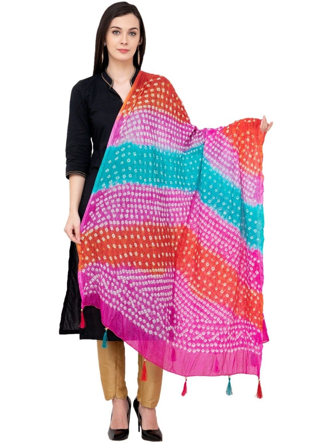A R SILK Dyed Dupatta